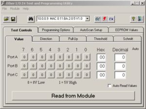 Ether IO24 R Test and Programming Utility