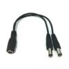 DC Y Splitter Cables 5.5 x 2.1mm female 20cm