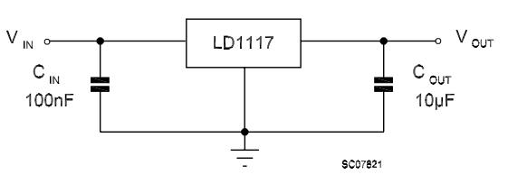 LD1117V33 3.3v Voltage regulator LDO