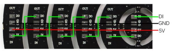 WS2812 RGB 37 LED 68mm 4 Ring
