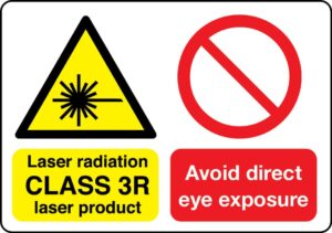 Laser Class 3R warning