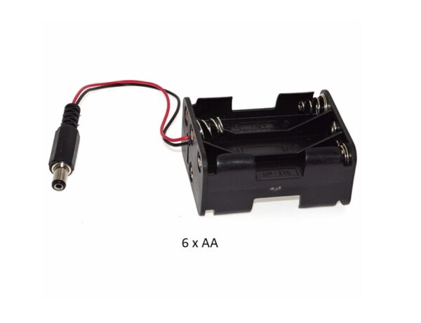AA - Battery Holder with a DC plug fly lead