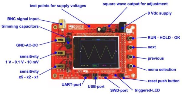 DSO138 2.4 TFT Digital Oscilloscope