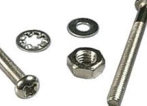 M3 Pan Pozi Nickel Screw & Nuts 10 pack