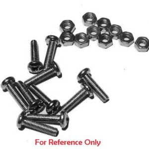 M2.5 Pan Pozi Nickel Screw & Nut 10 pack