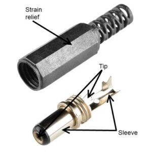 2.5mm DC Power Line Plug (14mm) open image