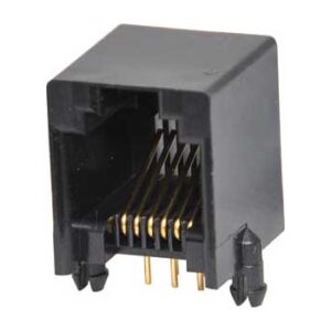 6P6C RJ12 Modular Socket Low Profile PCB Mount