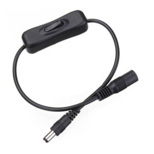 DC Inline Switch 2.1mm-5.5mm Male to Female Jack