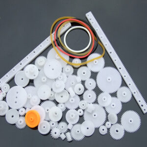Assorted Plastic Gears and Pulleys Pack
