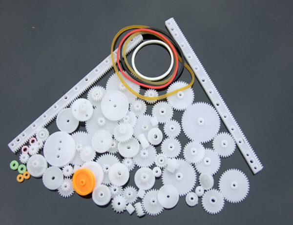 Assorted Plastic Gears and Pulleys Pack