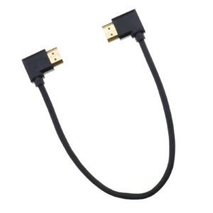 22cm HDMI 90 Degree Left to Right Angle Cable