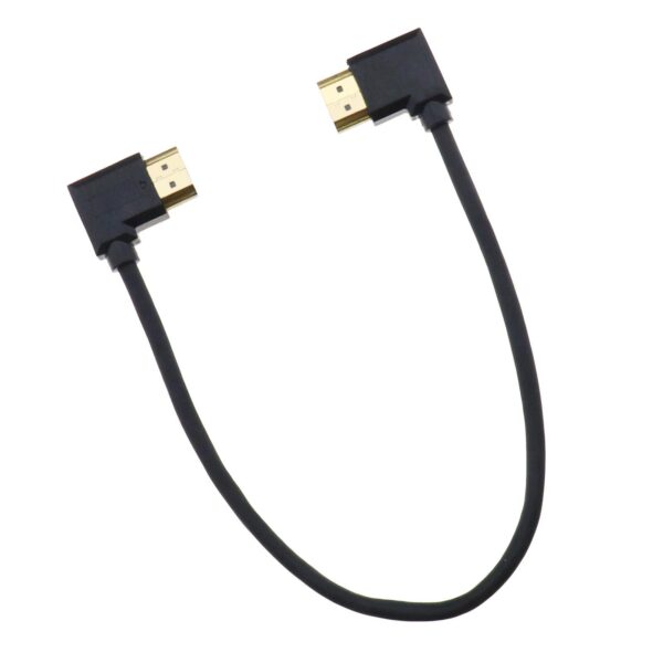 22cm HDMI 90 Degree Left to Right Angle Cable