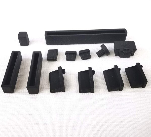 Anti Dust Silicone Covers for Raspberry Pi 4B - Black