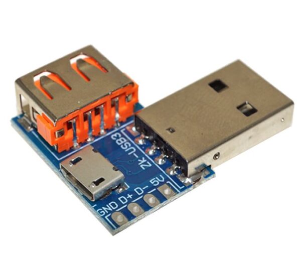 3way USB Male to Female to Micro to 4pin Header