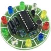 DIY Electronic Beginners Fun CD4017 colourful sound activated rotating LED lights