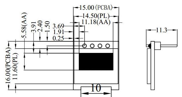 0.49 Inch White I2C/ IIC OLED LCD Module 4pin 
