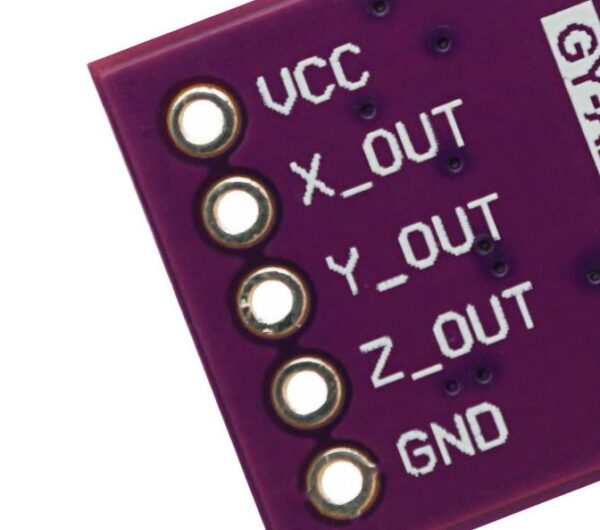 ADXL337 3-axis Accelerometer pin labels