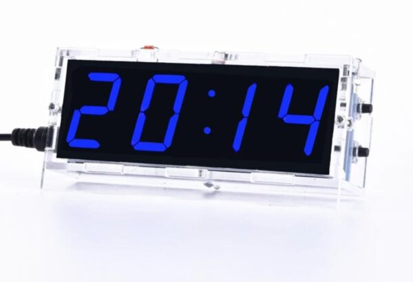 DIY 4 Digit Clock 51 Blue