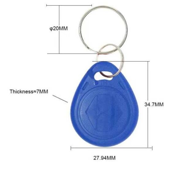 EM4100 125MHZ ID Card Key Fob d
