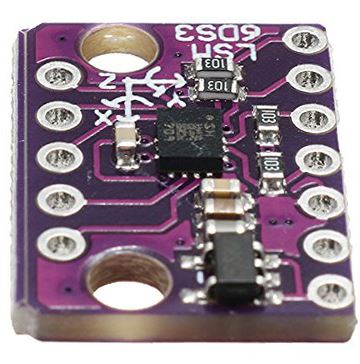 GY-LSM6DS3 Accelerometer Gyroscope Sensor side ways view