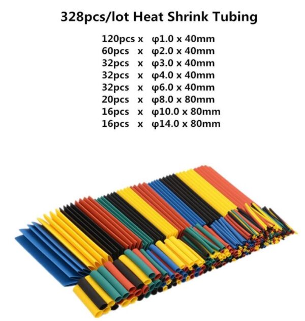 Heat shrinkable tube Kit, 328PCS