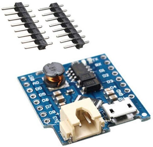 WeMos D1 mini lithium battery shield