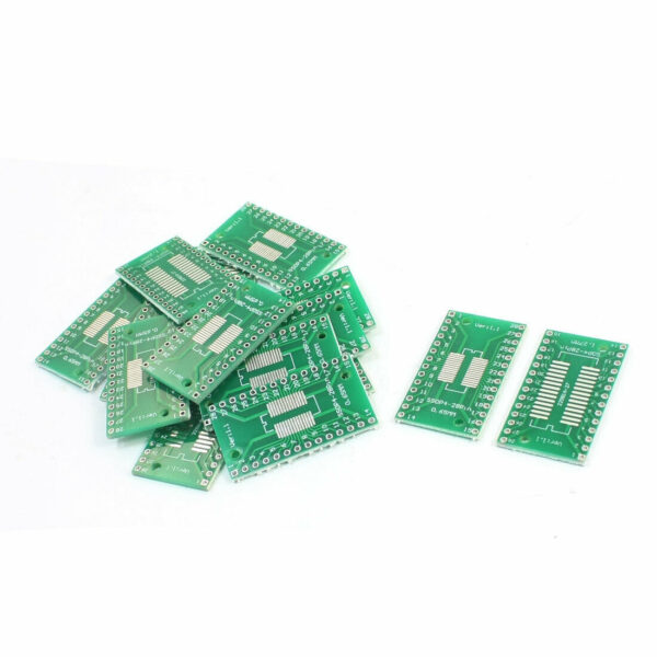 SOP28 SSOP28 TSSOP28 to DIP28 1.27/0.65mm Adapter PCB 5 Pk