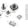 140PCS Tactile Push Button Switch Micro Momentary Tact