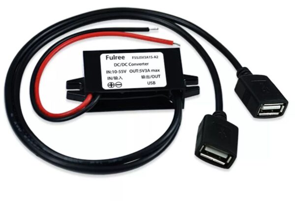 Waterproof DC-DC Converter 12V Step Down to 5V Car USB Power Supply Module 3A
