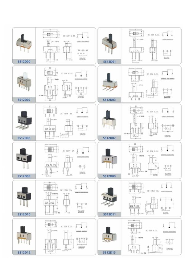 SS-12D09 G4 Slide Switch
