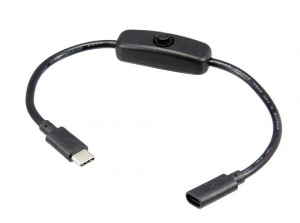 USB-C In-Line Power Switch Cable for Raspberry Pi 4