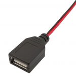 Alligator Clip to USB, DC Jack, C Clip