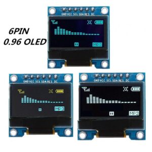 0.96 Inch 6Pin IIC I2C SPI Interface OLED White LCD