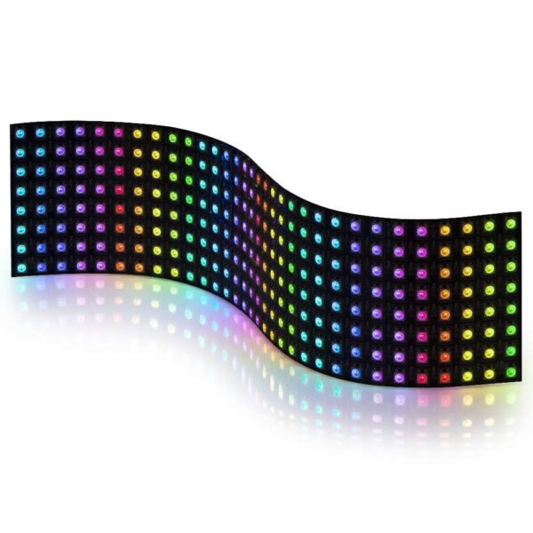 Flexible 8 x 32 RGB LED Matrix Display