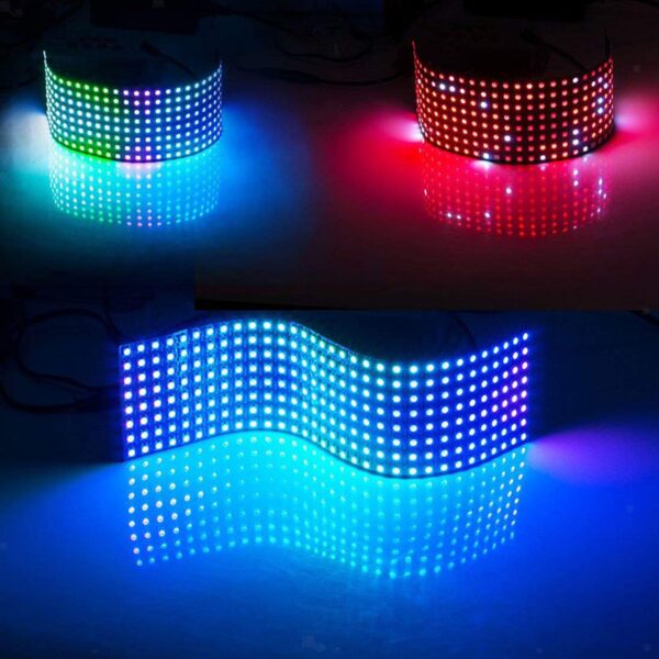 Flexible 8 x 32 RGB LED Matrix Display
