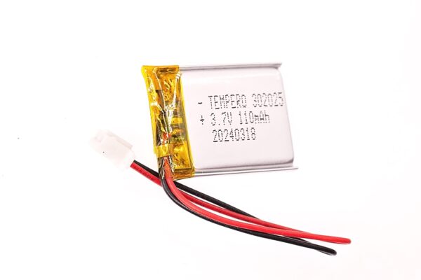 302025 Lithium ion polymer Battery (LiPo) (3.7V 110mAh)