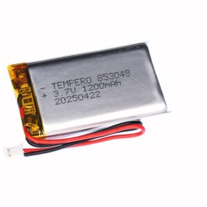 853048 (3.7V 1200mAh) Lithium ion polymer Battery (LiPo)