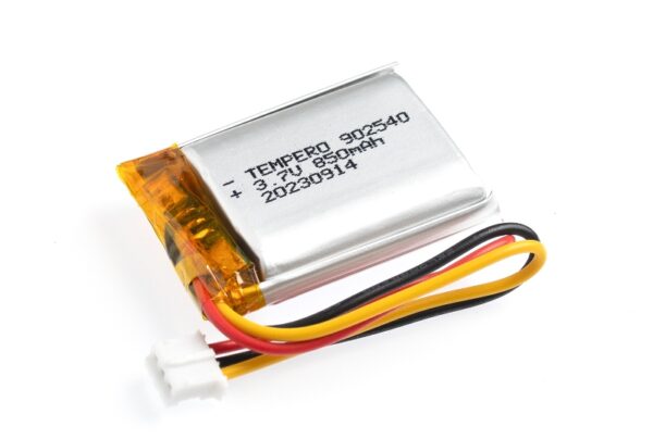 902540 Lithium ion polymer Battery (LiPo) (3.7V 850mAh)