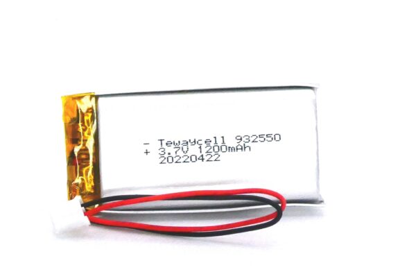 932550 Lithium ion polymer Battery (LiPo) (3.7V 1200mAh)