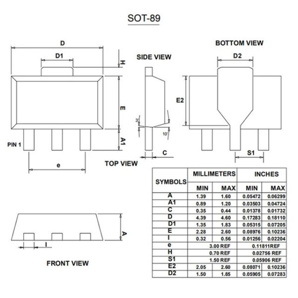 AMS1117 SOT-89 package