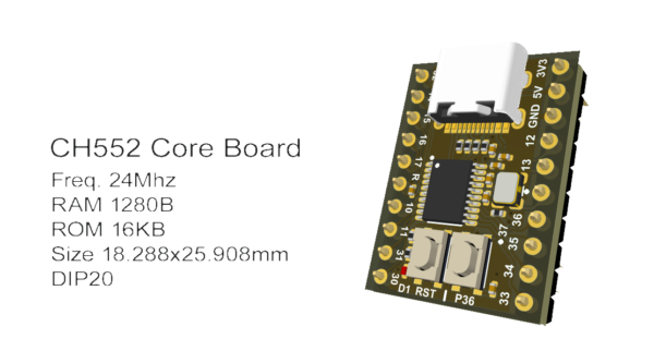 WCH MCS51 Arduino DIP20 TSSOP20