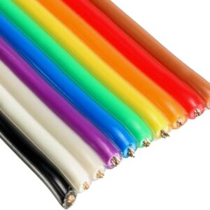 10 Wire Rainbow IDC Flat Ribbon