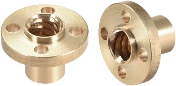 T8 Stainless Steel Trapezoidal Lead Screw Rod With Brass Nut-8mm