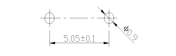 THBP04 3x4 series Miniature Low Profile Tact Switch Through Hole