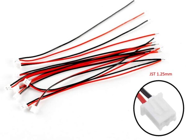 2Pin Mini JST 1.25mm Pitch 150mm Wire Plug