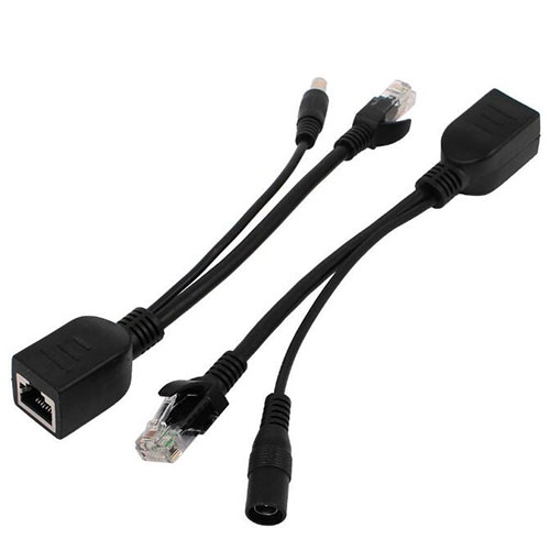 Power Over Ethernet Passive PoE Injector Cable Set