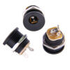 2.1mm Plastic Chassis 10mm Mount DC Power Socket 5 pack