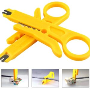 9CM Mini Portable Wire Stripper Knife Crimper