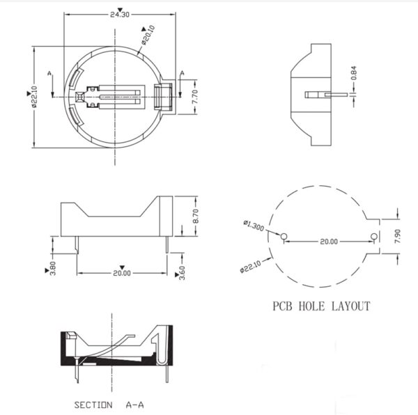 CR2032CR2025 Flat Coin