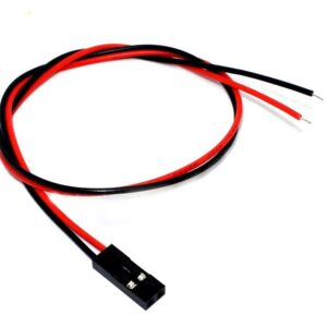2P Dupont Cable 20cm Female to Tinned end